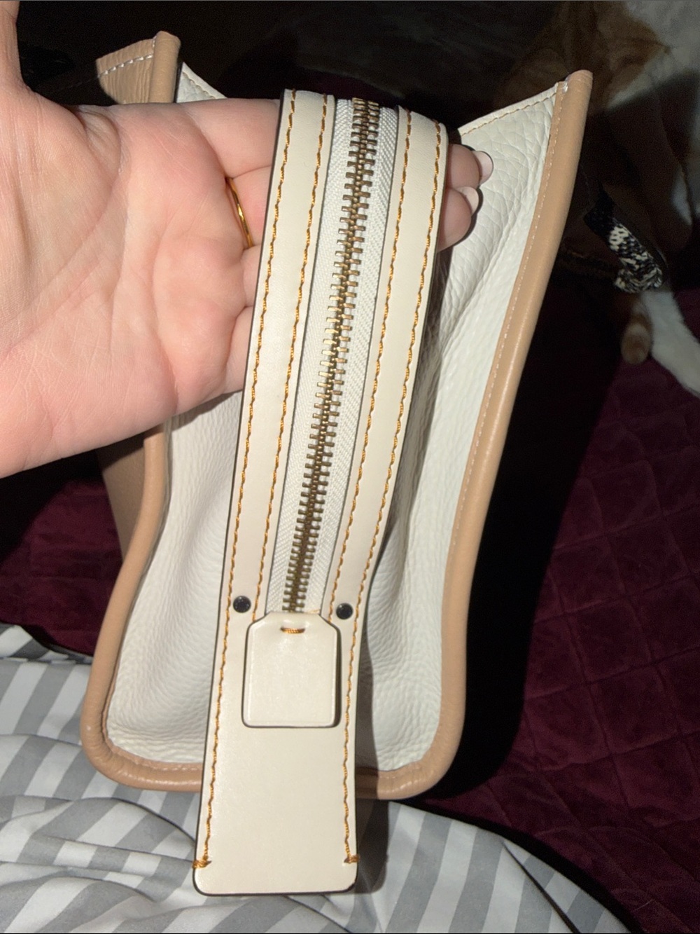 Coach Rogue with Snake-Print Handles - Picture 10 of 11